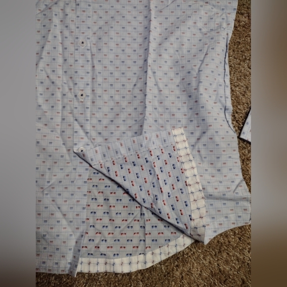 Good Man Brand Long Sleeve Patterned Button Down Shirt NWOT - Picture 10 of 11